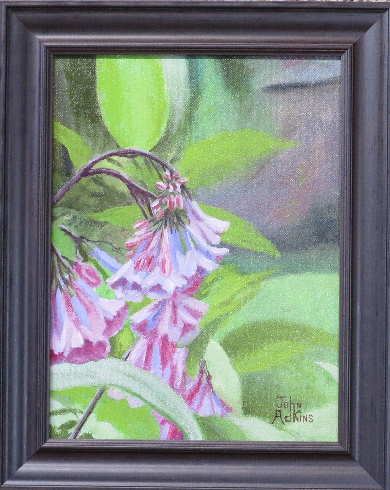 The Virginia Blue Bells - Oil Painting by artist John Adkins