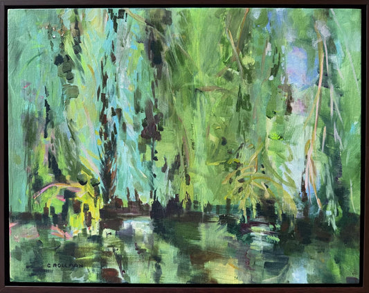 Touchy Subject - Acrylic Painting by Artist Charlotte Rollman 14x18