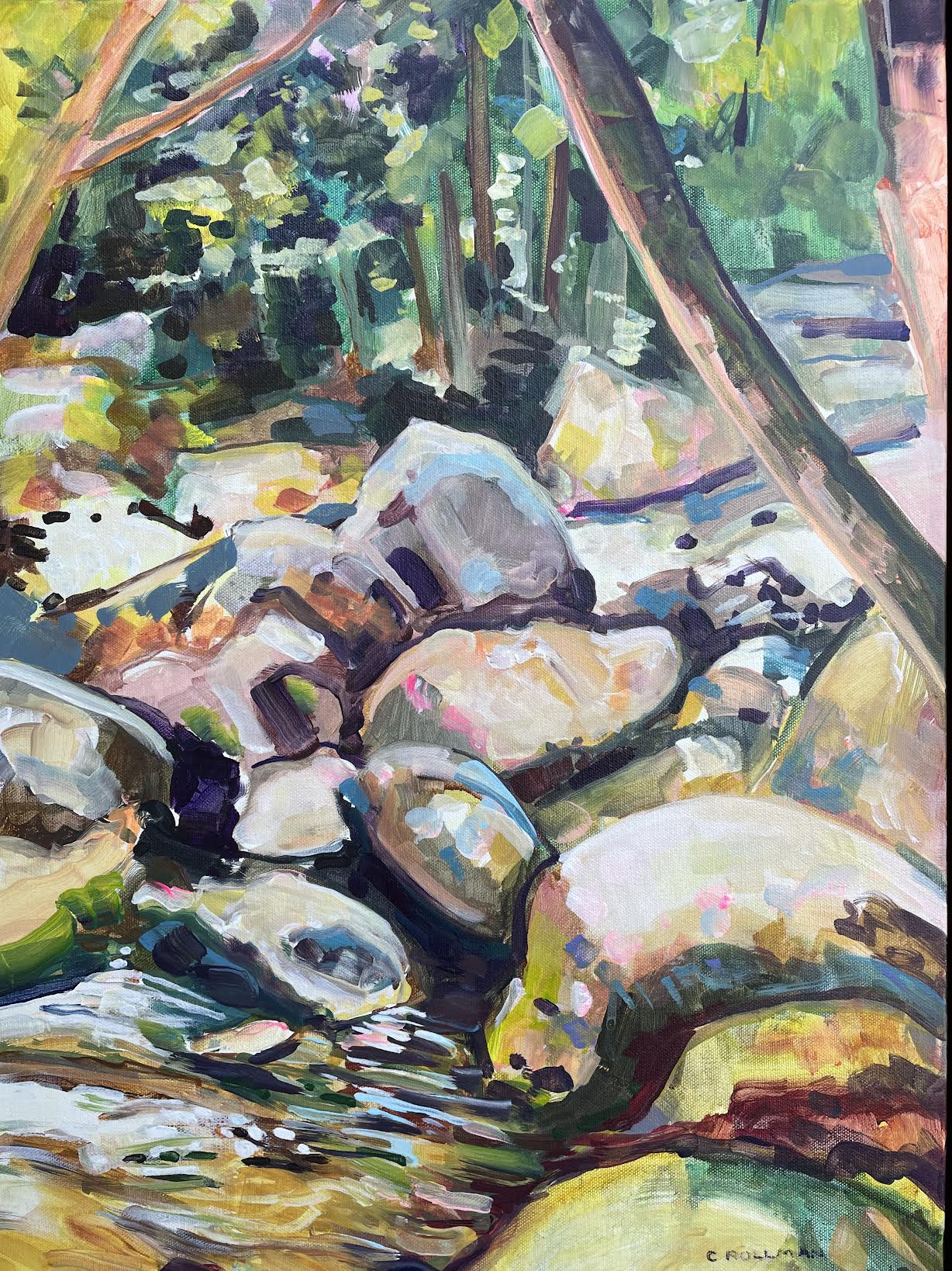 You Rock  - Acrylic Painting by artist Charlotte Rollman