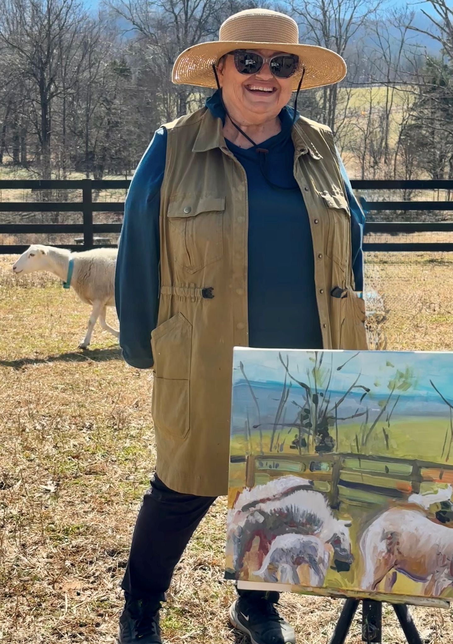 Little Lambs - Acrylic Painting by artist Charlotte Rollman 11x14