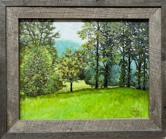 Misty Rain  - Oil Painting by artist John Adkins