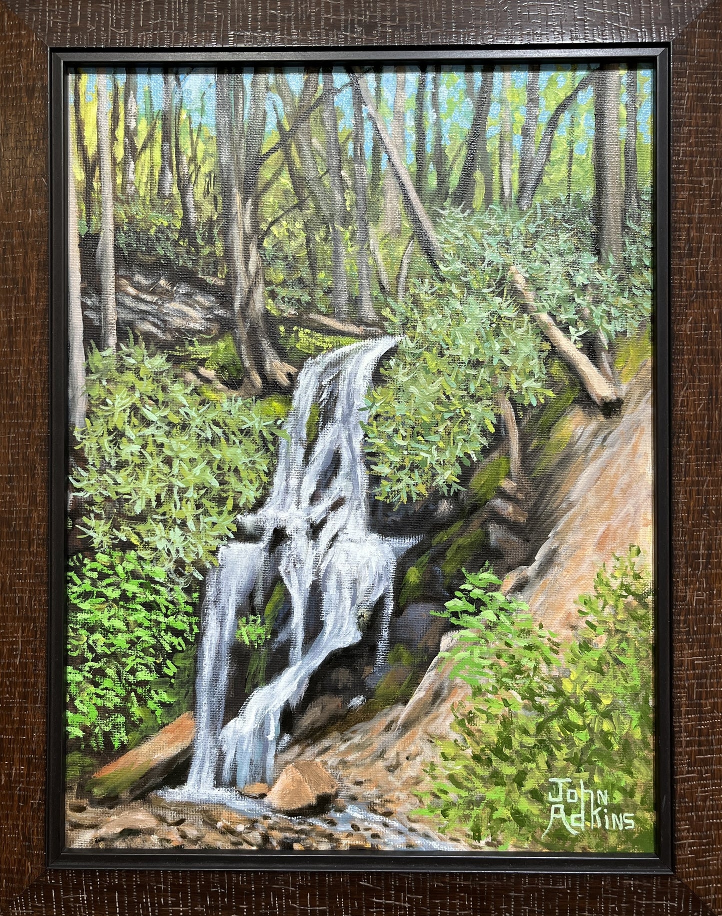 Cataract Falls - Oil Painting by artist John Adkins