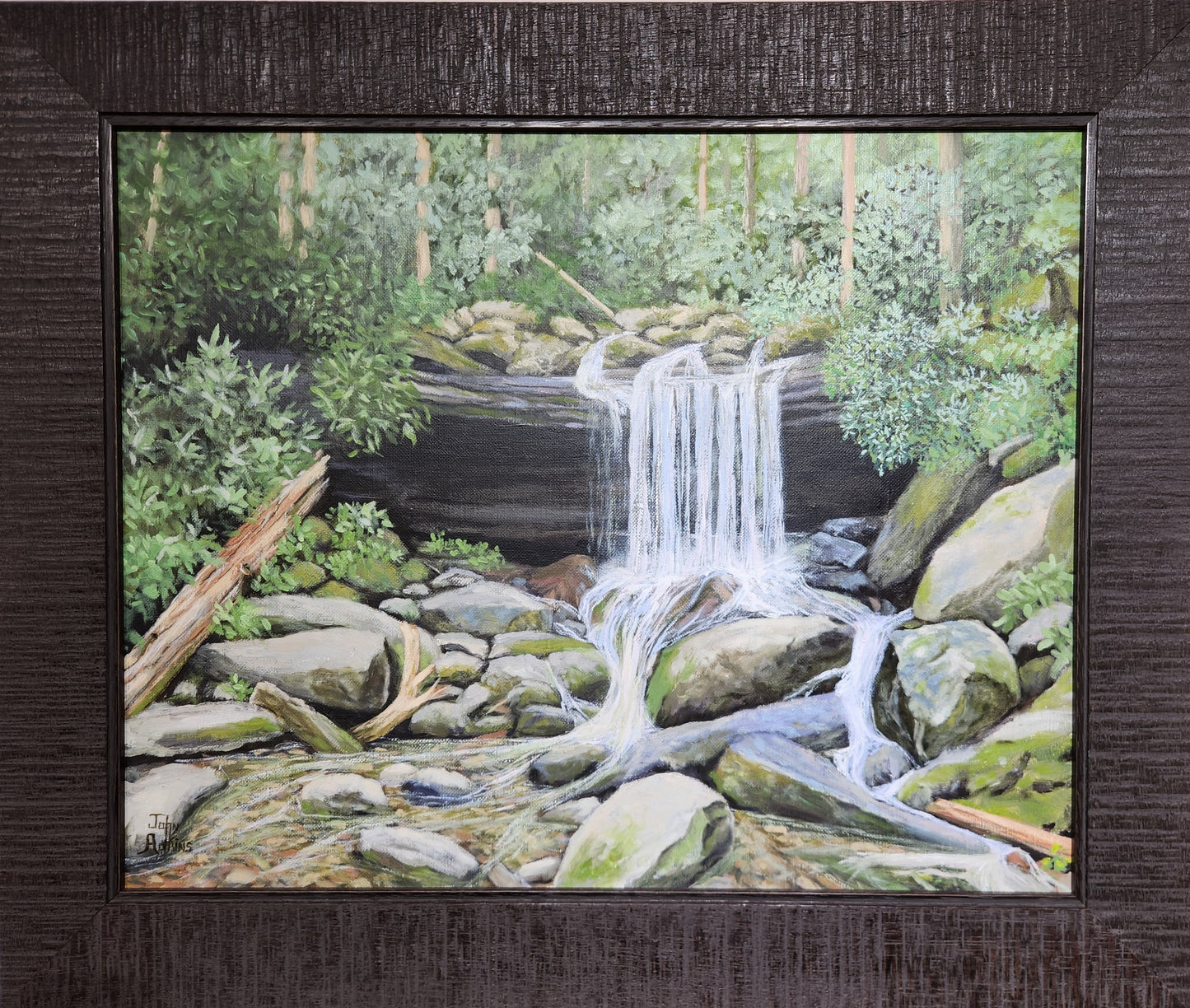 Up Towards Rainbow - Oil Painting by artist John Adkins