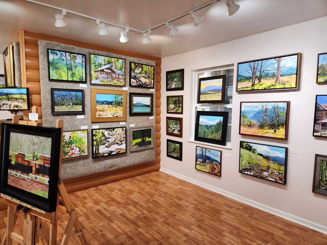 Exploring Gatlinburg's Arts & Crafts Loop? Stop by Adkins Rollman Gallery After Breakfast!