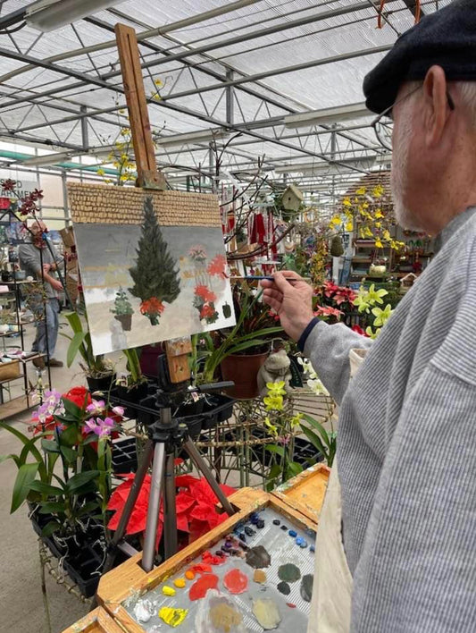 Tuesday Painters Enjoy Stanley's Greenhouse in Knoxville, Tennessee!