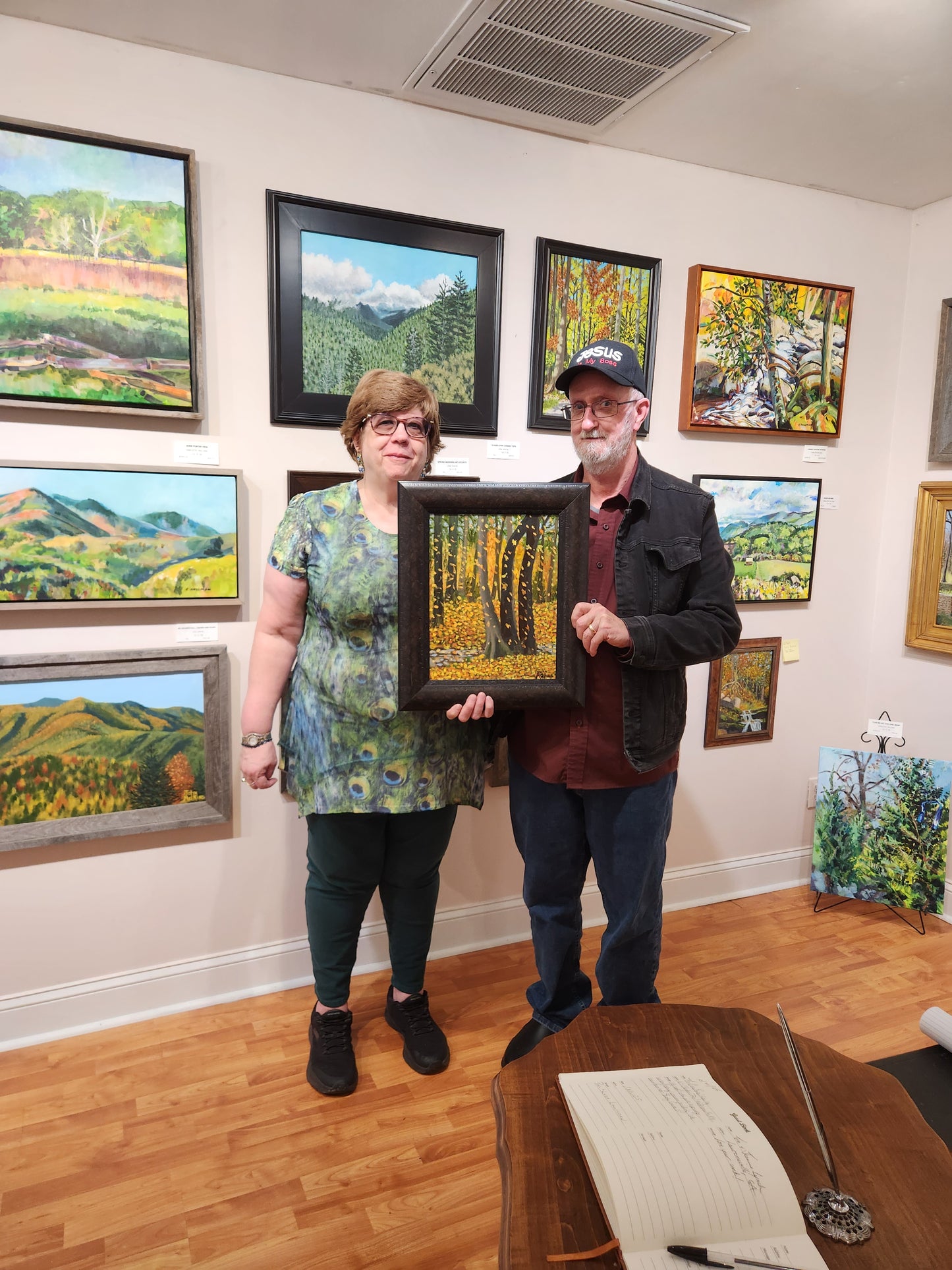 The Falling Leaves- Oil Painting by artist John Adkins