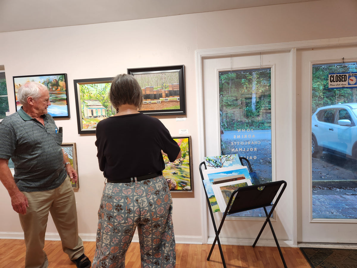 Becky's View to Abrams Creek  - Acrylic Painting by artist Charlotte Rollman