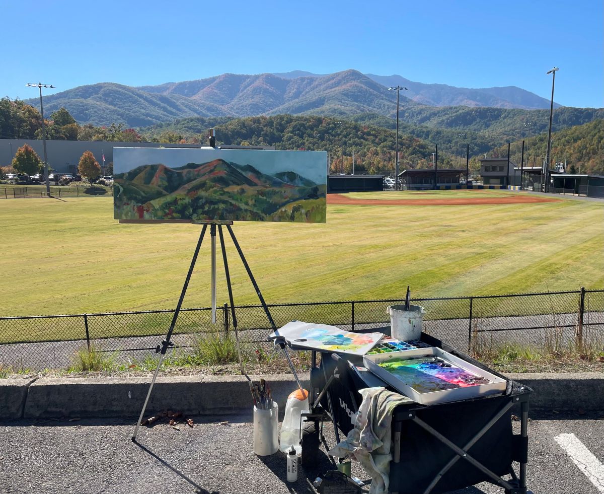 Anna Porter View  - Acrylic Painting by artist Charlotte Rollman