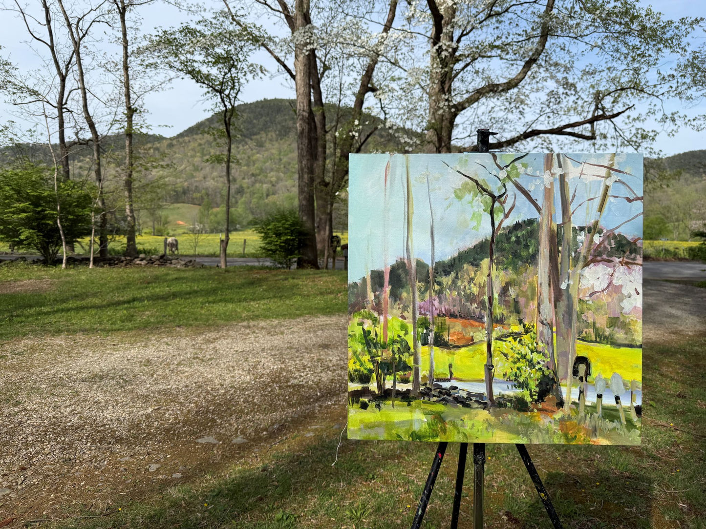 WhiteOaks Utopia  - Acrylic Painting by artist Charlotte Rollman