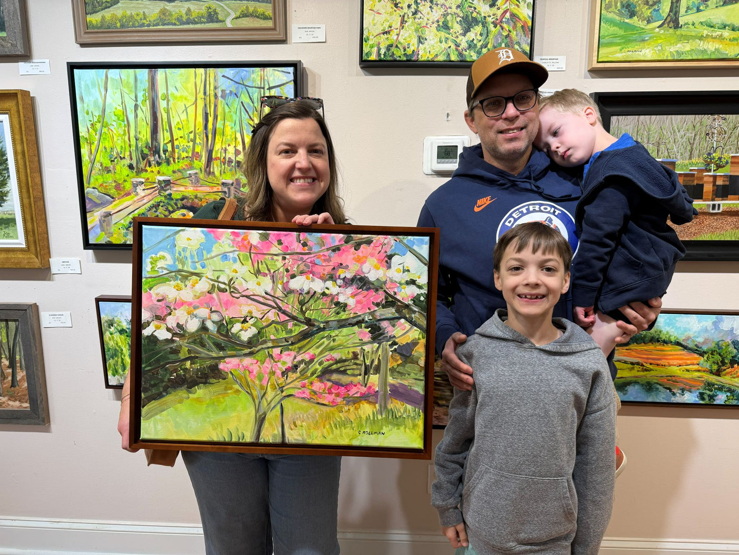 Dogwood Spring  - Acrylic Painting by artist Charlotte Rollman 18x24