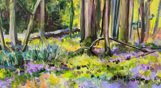 Spot On - Acrylic Painting by artist Charlotte Rollman 12x24