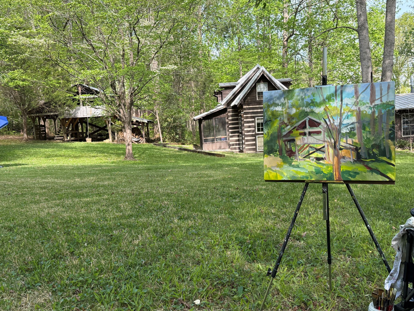 Tree House - by artist Charlotte Rollman 18x24