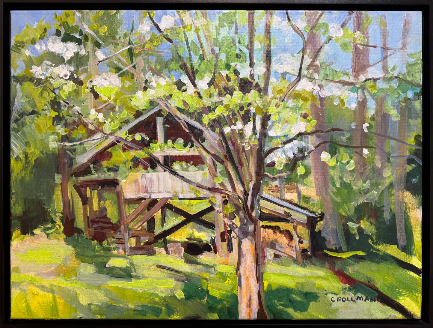 Tree House - by artist Charlotte Rollman 18x24