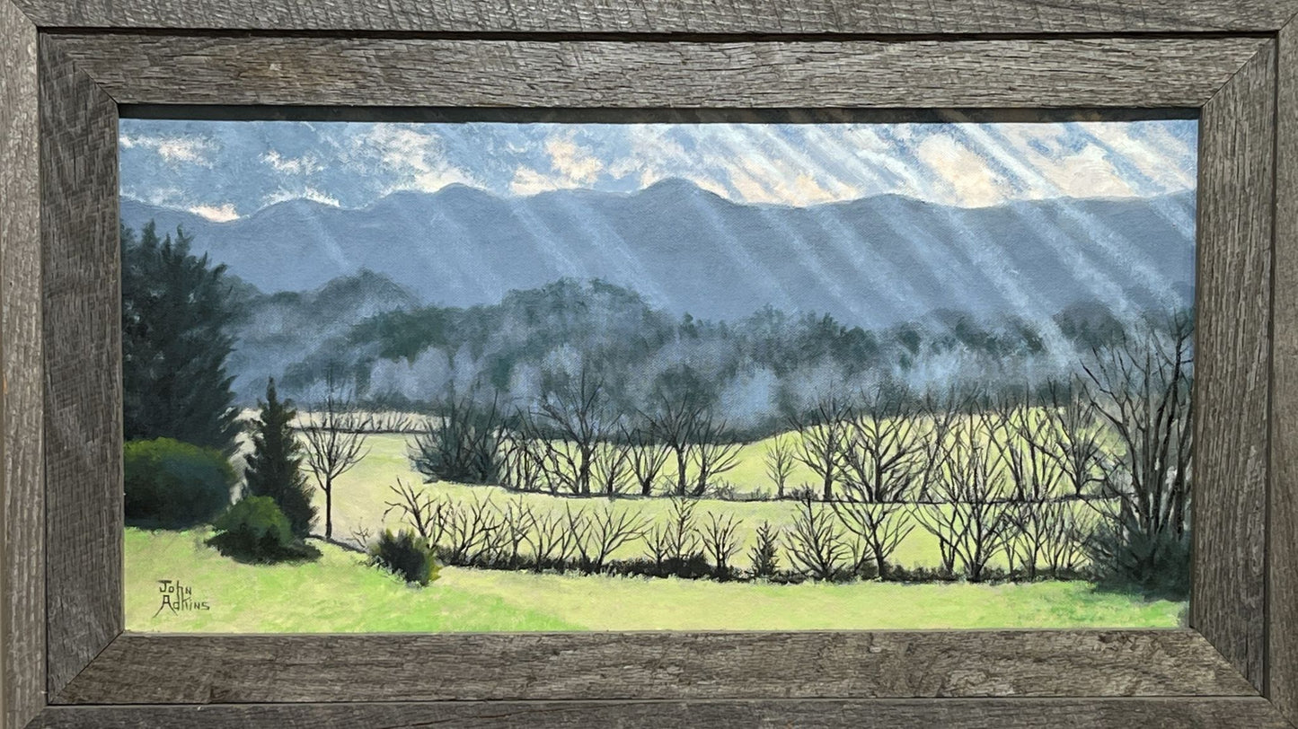 Chilhowee Mountain Morning  - Oil Painting by artist John Adkins