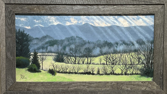 Chilhowee Mountain Morning  - Oil Painting by artist John Adkins