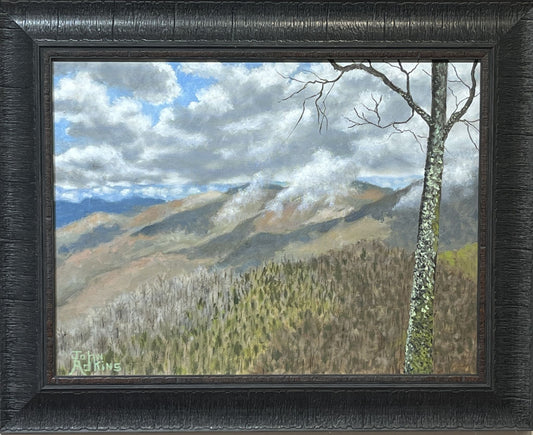 Early Spring in North Carolina - Oil Painting by artist John Adkins 12x16
