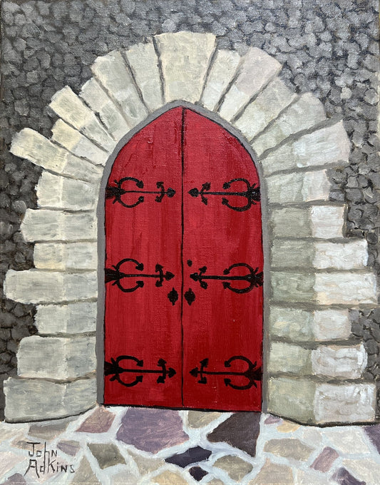 Open the Door - Oil Painting by artist John Adkins 14 x 11