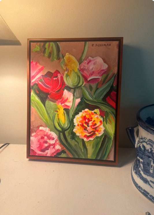 Up Close  - Acrylic Painting by artist Charlotte Rollman 16x14