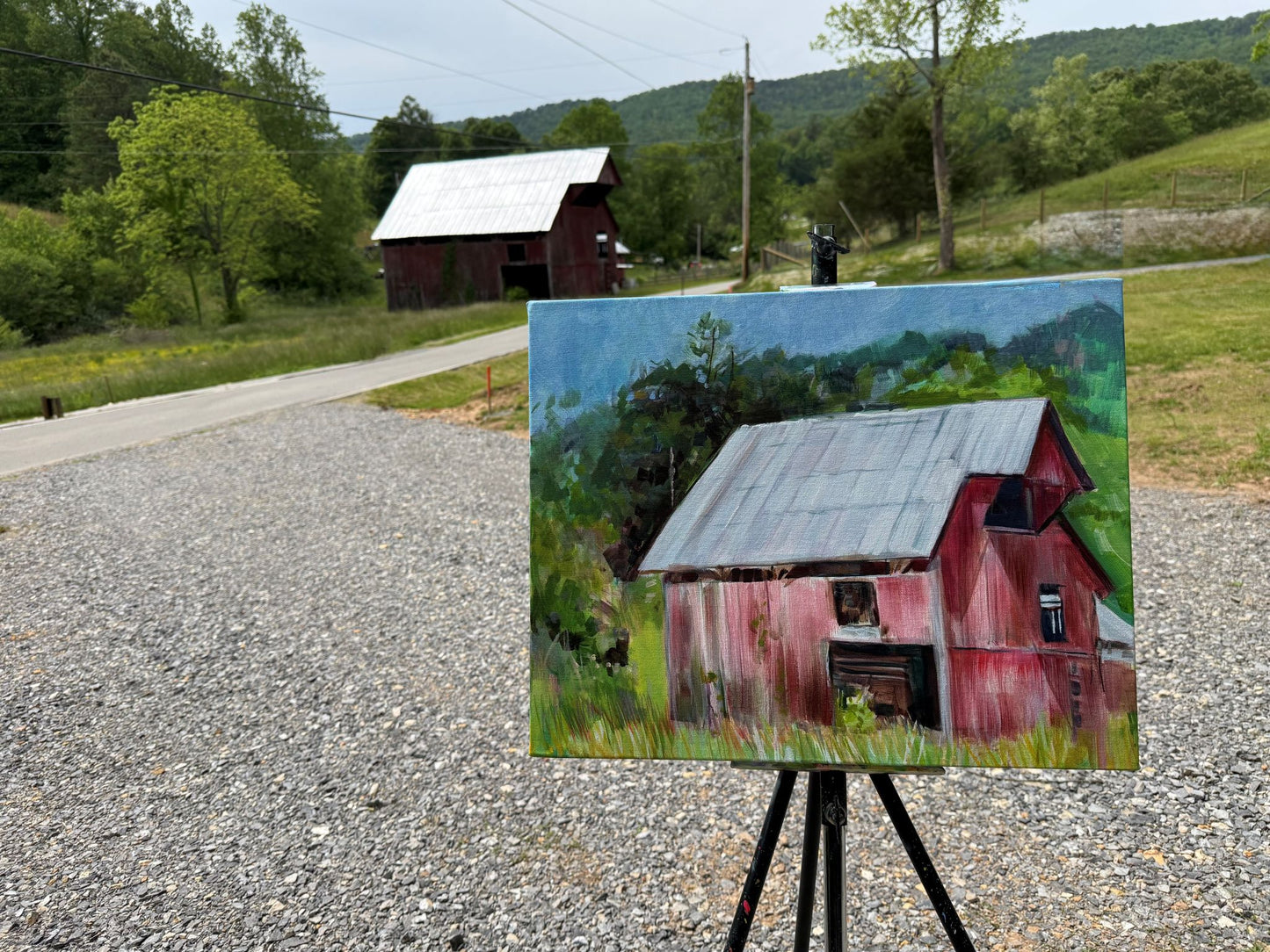Up From Kathie's - Acrylic Painting by Artist Charlotte Rollman 16x20