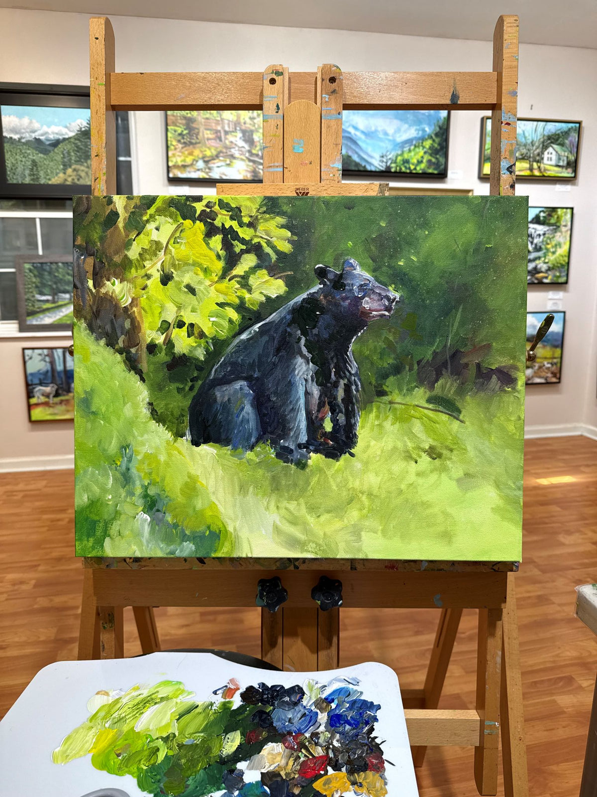 Roundtop Mom  - Acrylic Painting by artist Charlotte Rollman 20 x 16