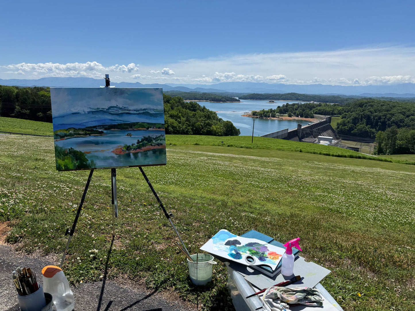 Douglas Day - Acrylic by artist Charlotte Rollman 18x24