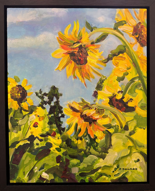 Sunshine on my Shoulders  - Acrylic Painting by artist Charlotte Rollman 20 x 16