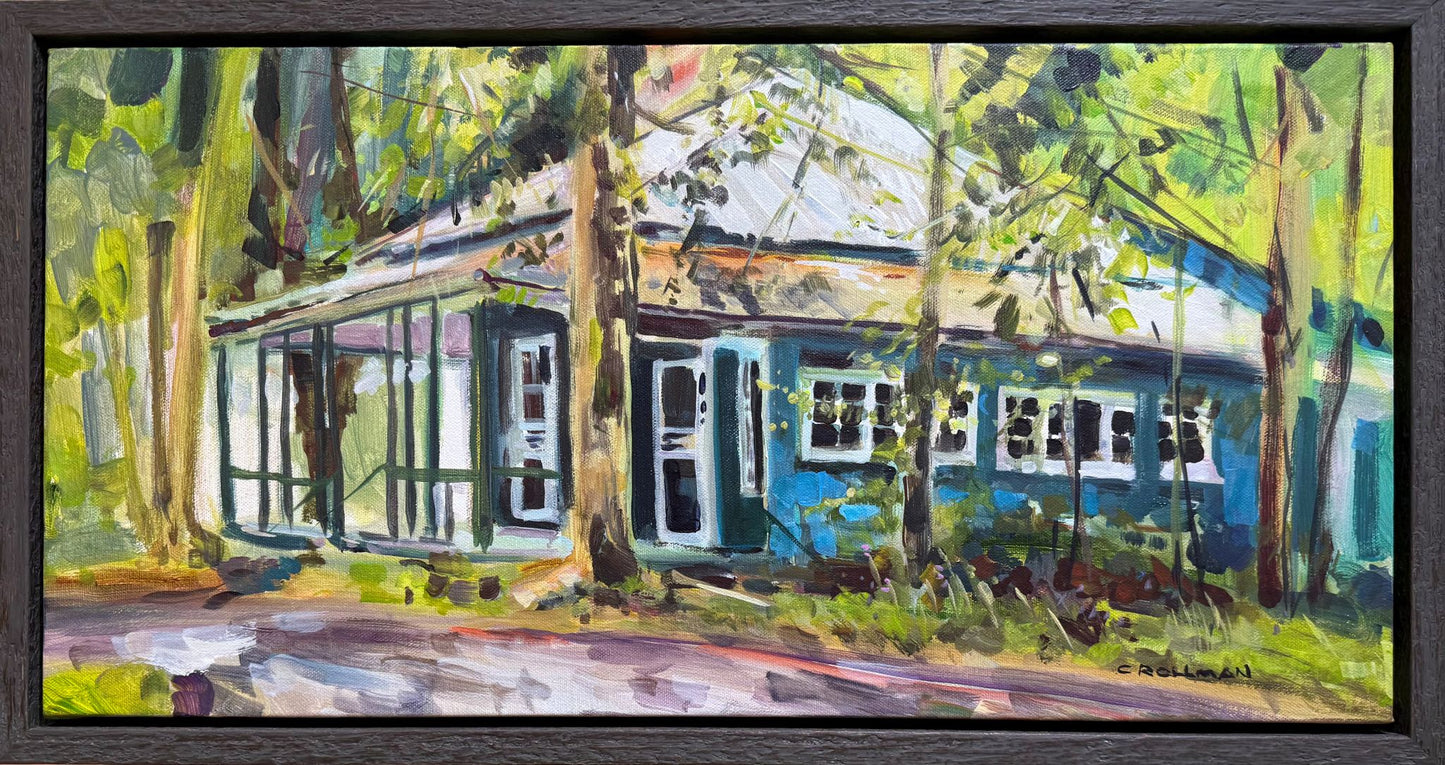 Elkmont One-Way - Acrylic Painting by artist Charlotte Rollman 12x24