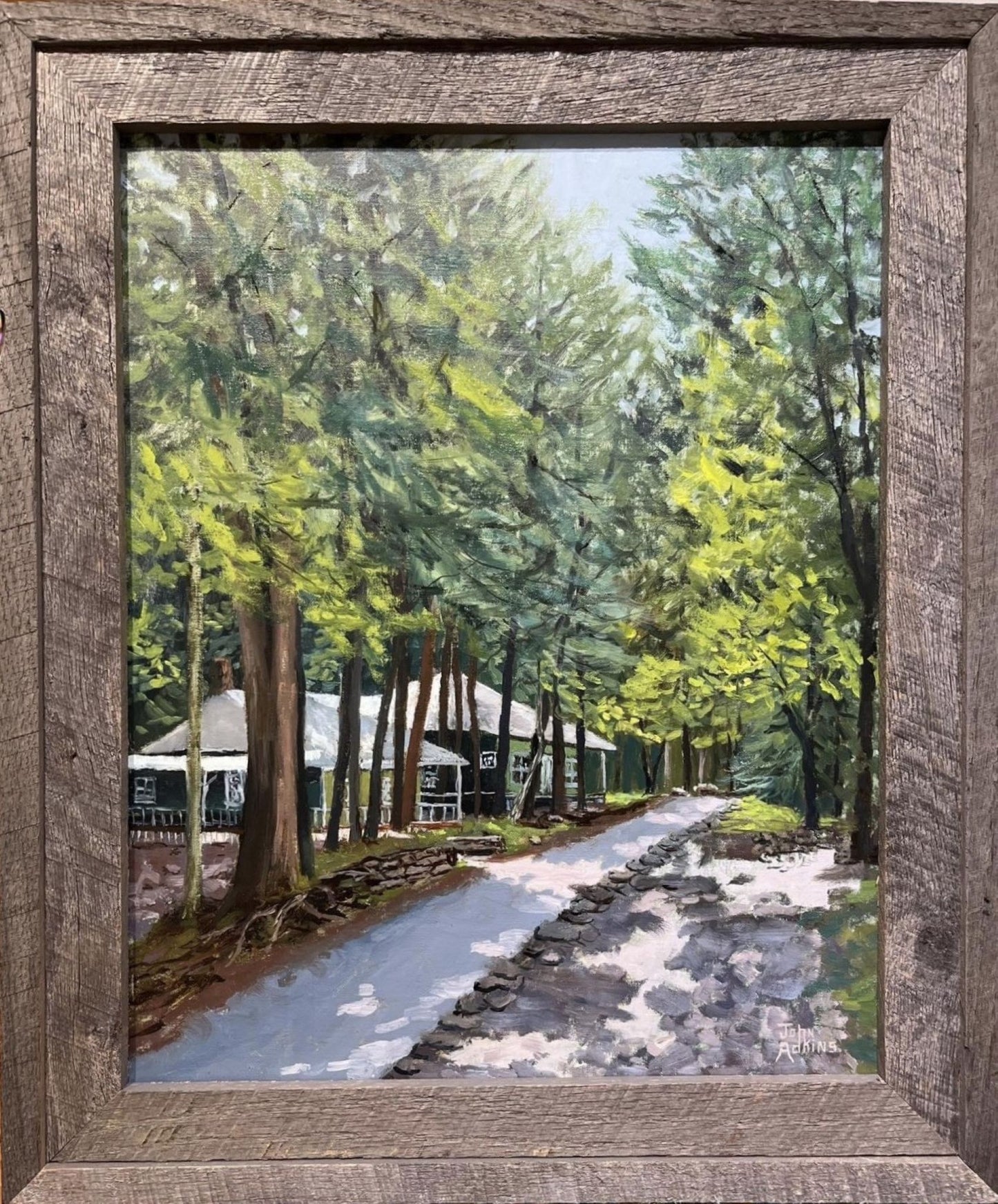 Historic Daisy Town - Oil Painting by Artist John Adkins 18x14