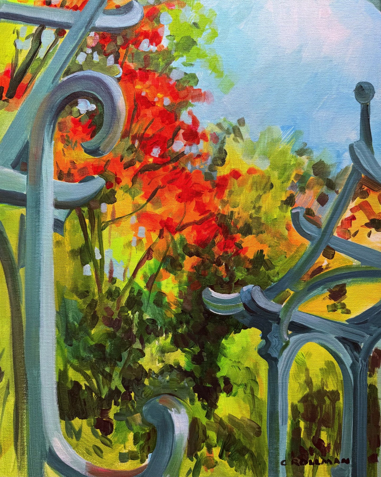 Savage Gardens  - Acrylic Painting by artist Charlotte Rollman