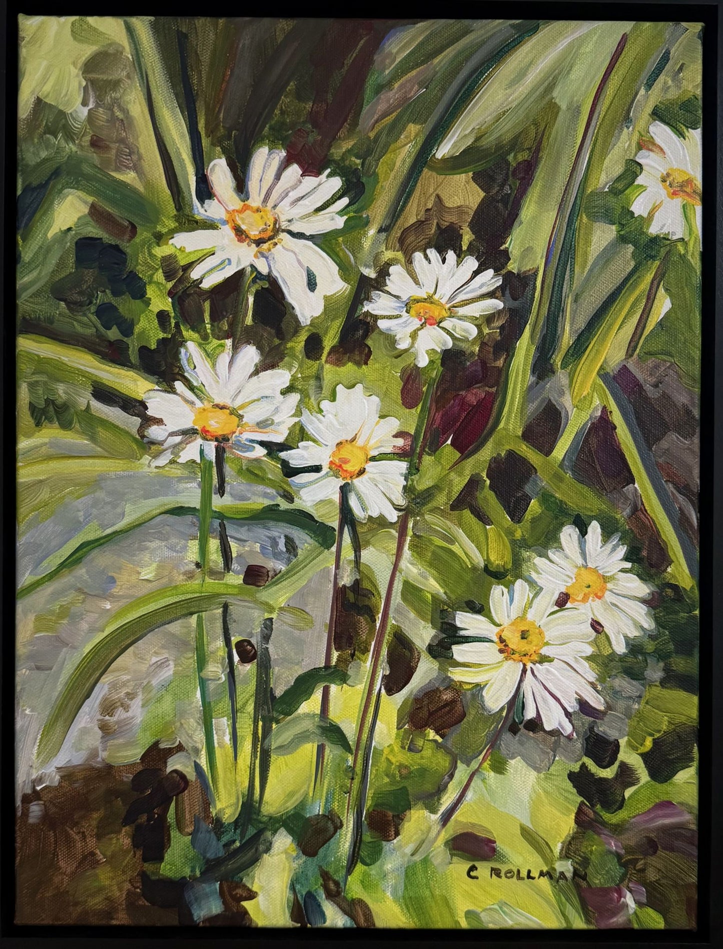 Daisy Day  - Acrylic Painting by artist Charlotte Rollman