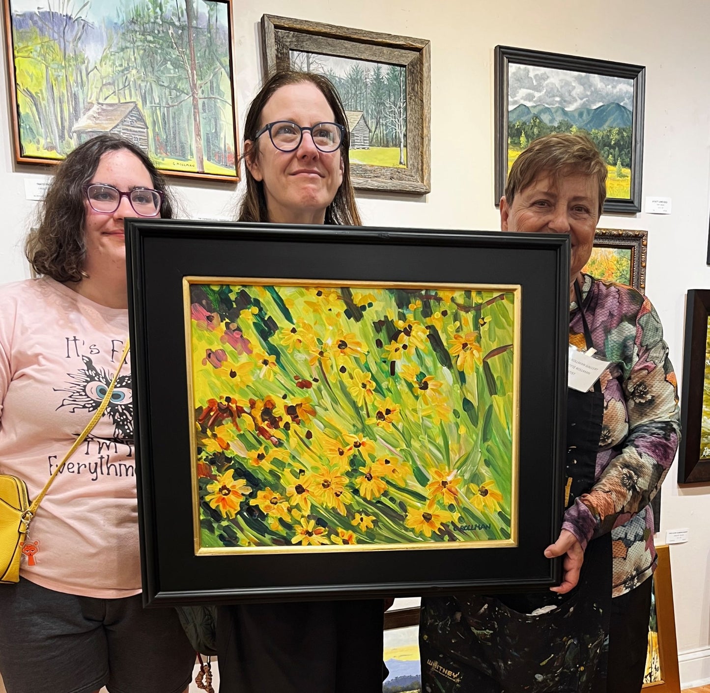 Black-Eyed Susans  - Acrylic Painting by artist Charlotte Rollman