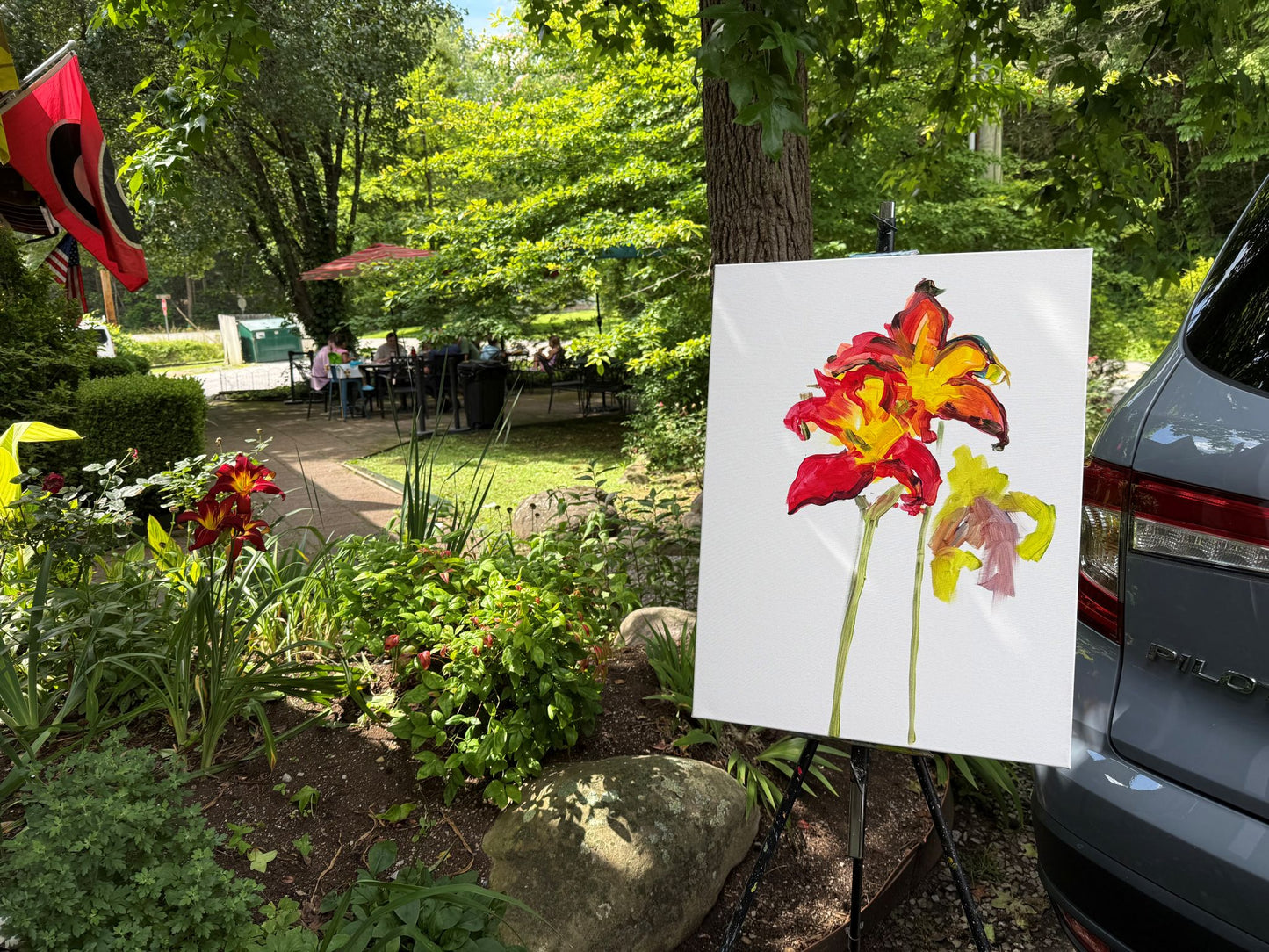 To David  - Acrylic Painting by artist Charlotte Rollman