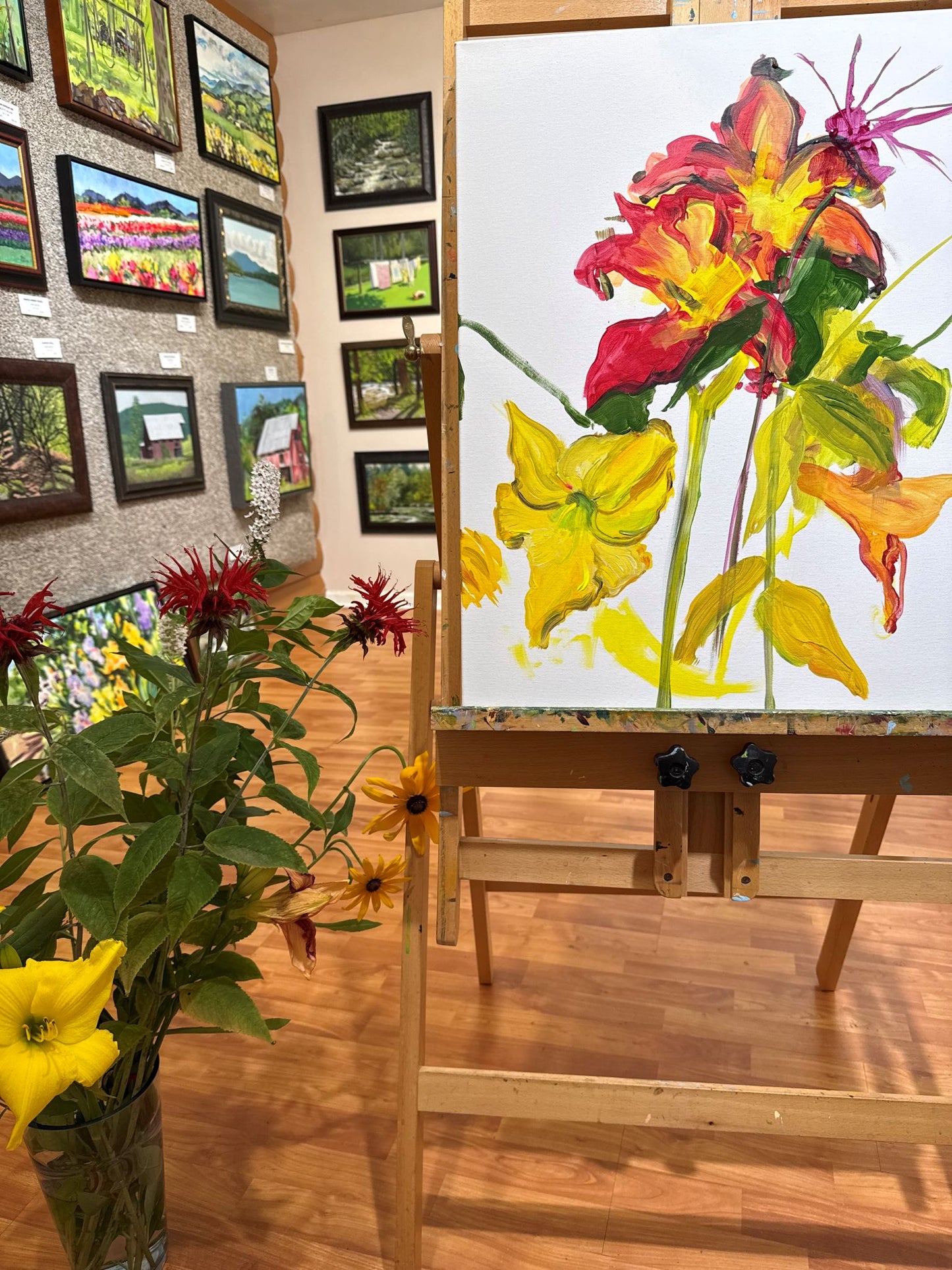 To David  - Acrylic Painting by artist Charlotte Rollman
