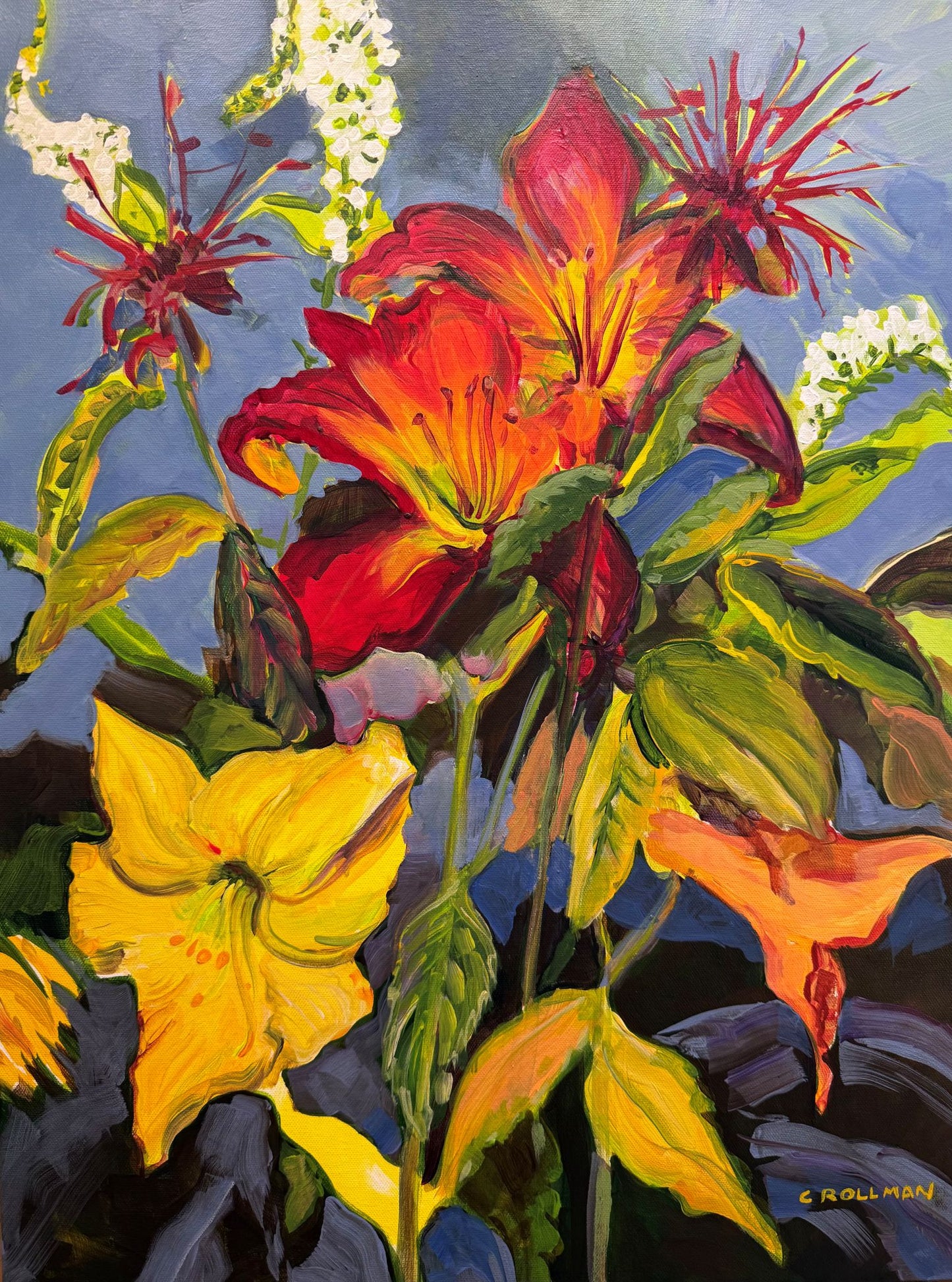 To David  - Acrylic Painting by artist Charlotte Rollman