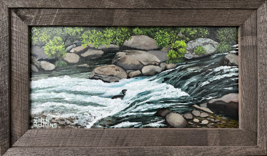 Tellico River Run  - Oil Painting by artist John Adkins