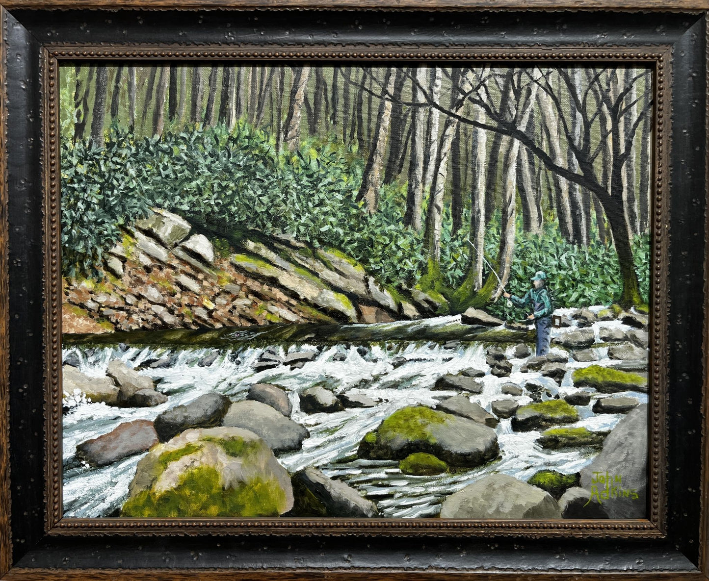 Tremont Crossing  - Oil Painting by artist John Adkins