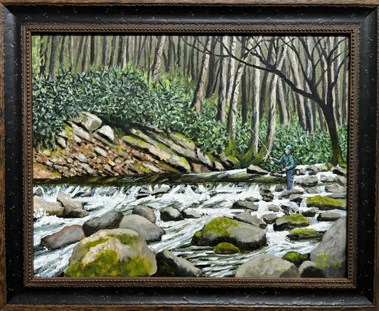 Tremont Crossing  - Oil Painting by artist John Adkins