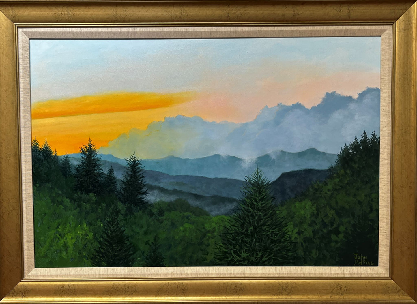 Here Comes The Sun - Oil Painting by artist John Adkins