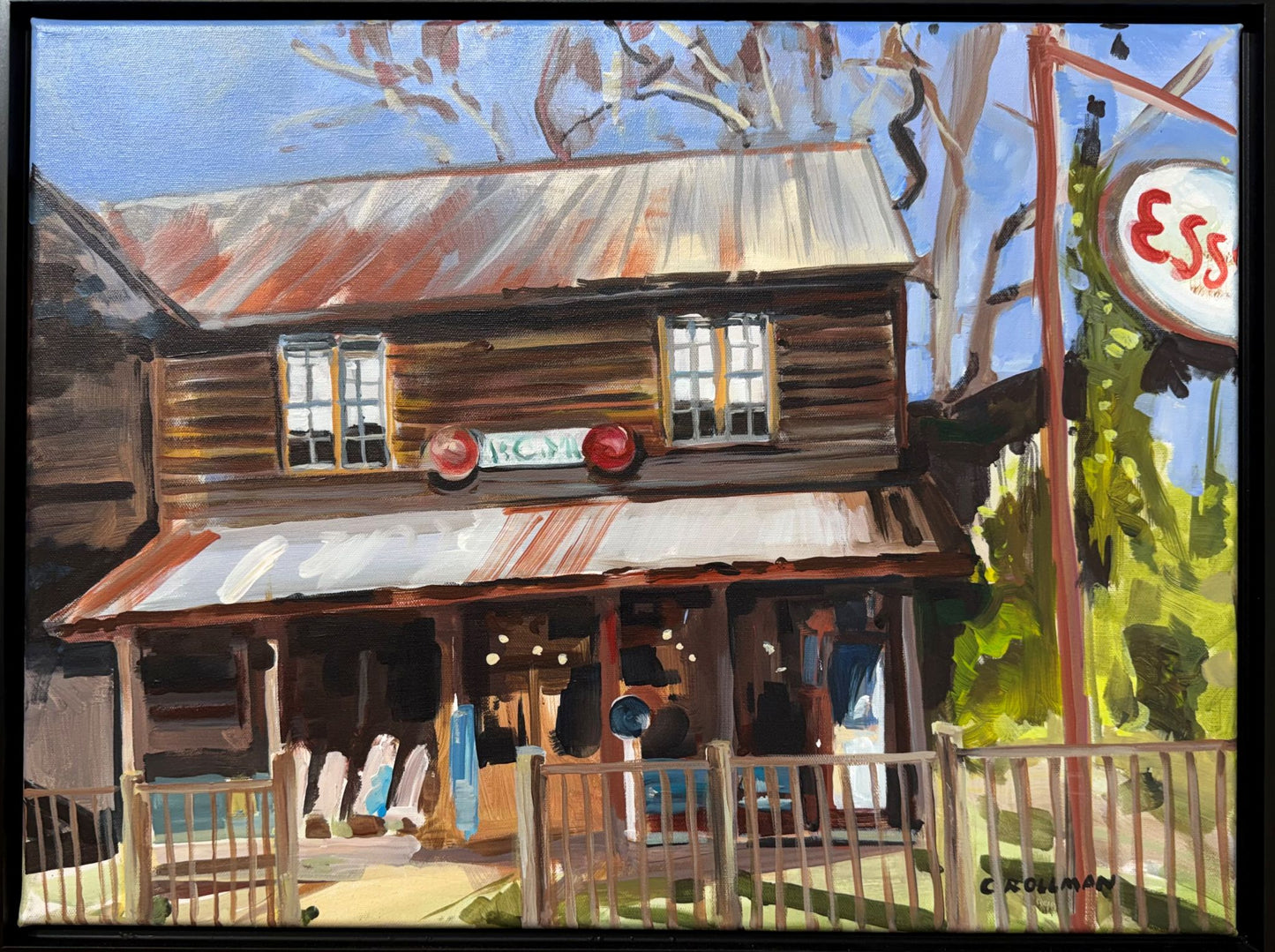 Mill on Blowing Cave  - Acrylic Painting by artist Charlotte Rollman 18x24
