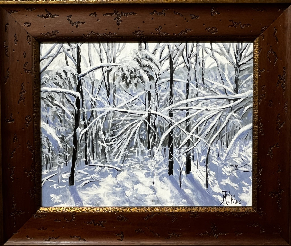 New Snow - Artist John Adkins 11x14