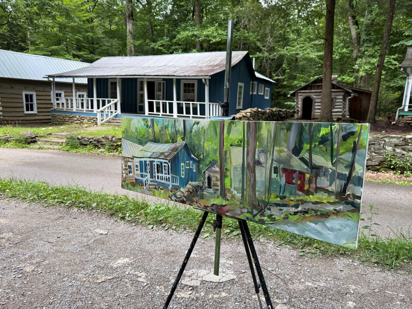 The Caretaker's House  - Acrylic Painting by artist Charlotte Rollman