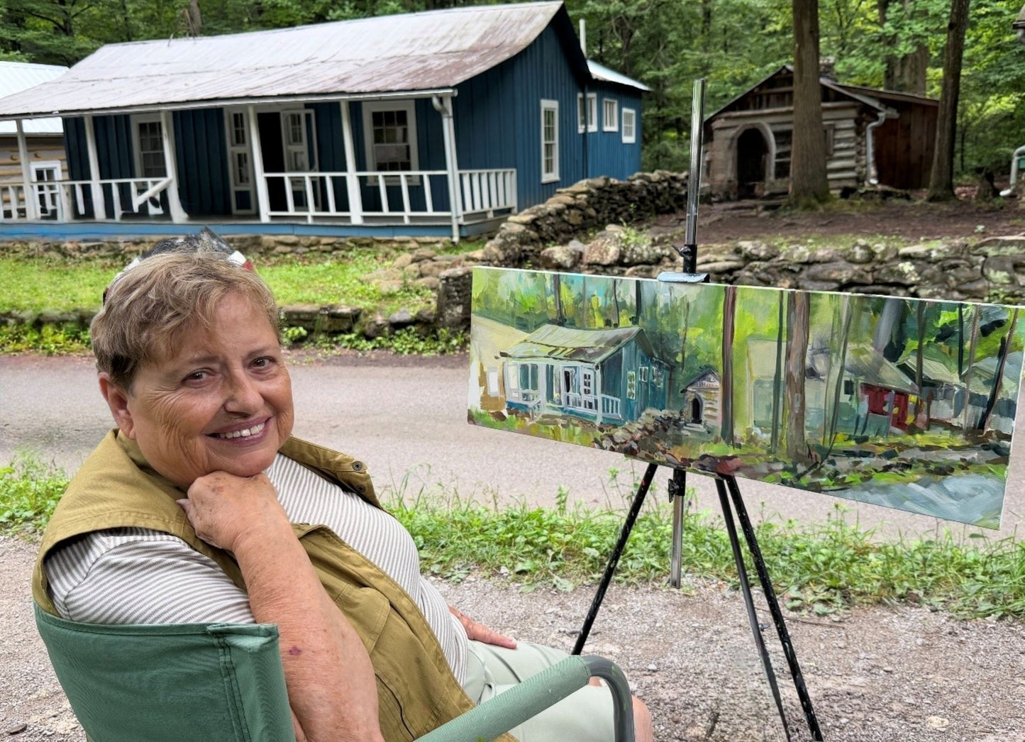 The Caretaker's House  - Acrylic Painting by artist Charlotte Rollman