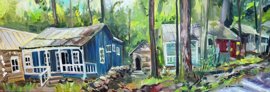 The Caretaker's House  - Acrylic Painting by artist Charlotte Rollman