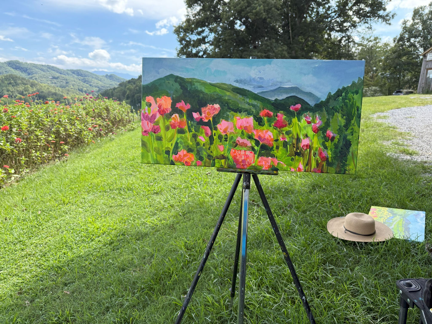 Belmont Farms 2025  - Acrylic Painting by artist Charlotte Rollman