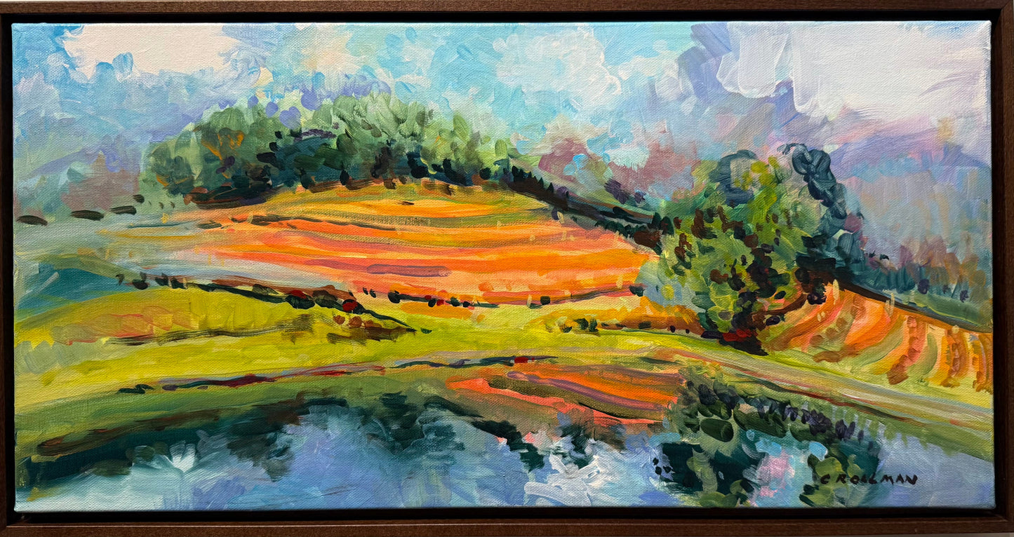 Apples and Oranges - Acrylic Painting by artist Charlotte Rollman 12x24