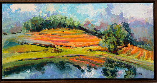 Apples and Oranges - Acrylic Painting by artist Charlotte Rollman 12x24