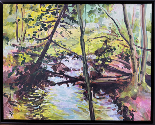 X's Mark the Spot  - Acrylic Painting by artist Charlotte Rollman