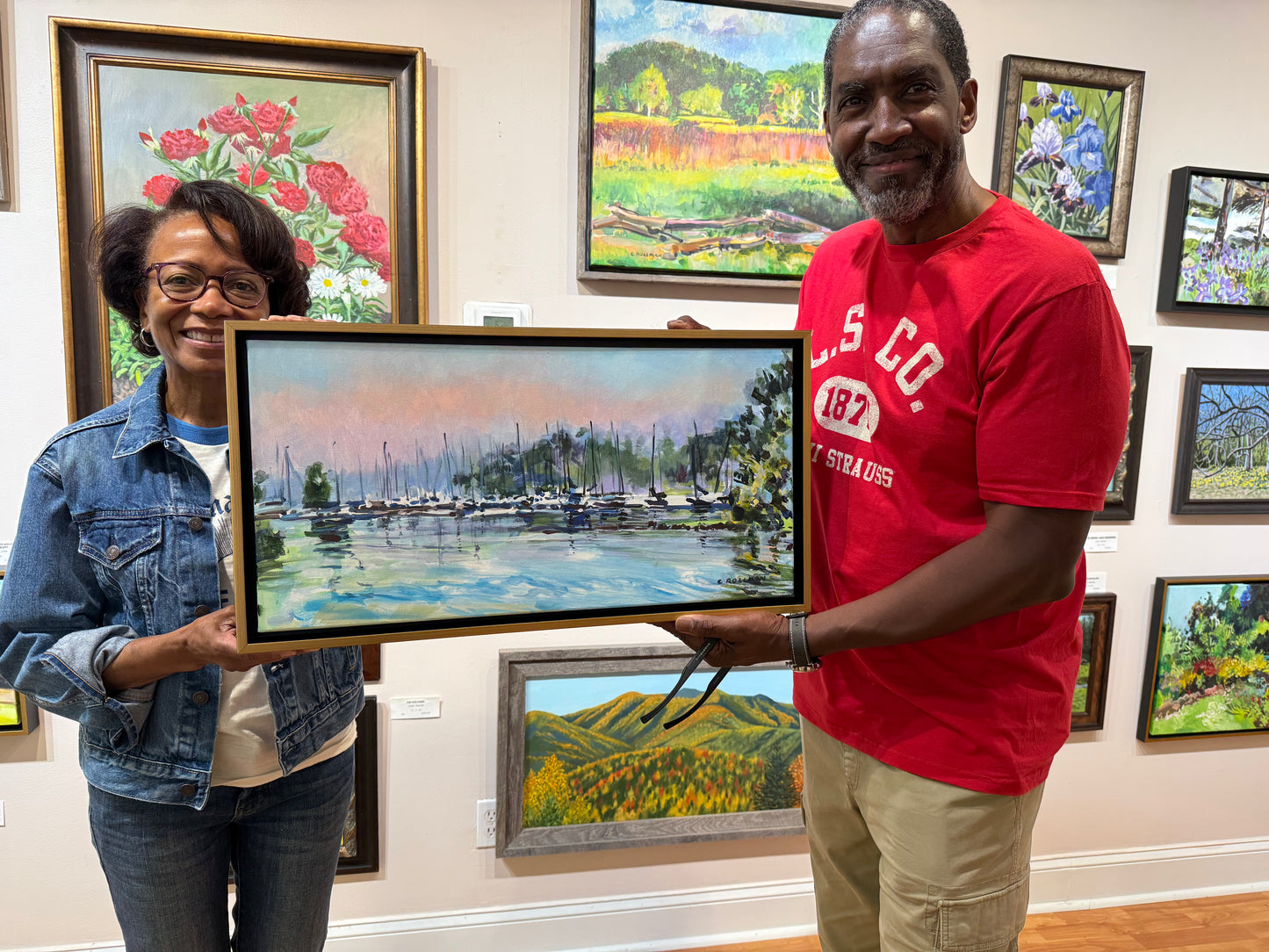Concord Park View  - Acrylic Painting by artist Charlotte Rollman