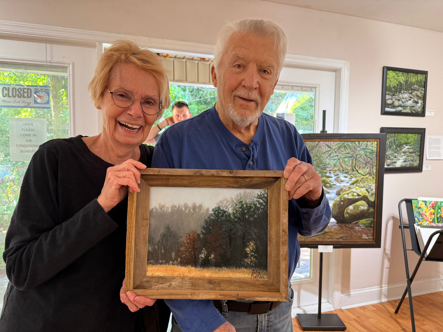 Fall in the Mist - Oil painting by artist John Adkins