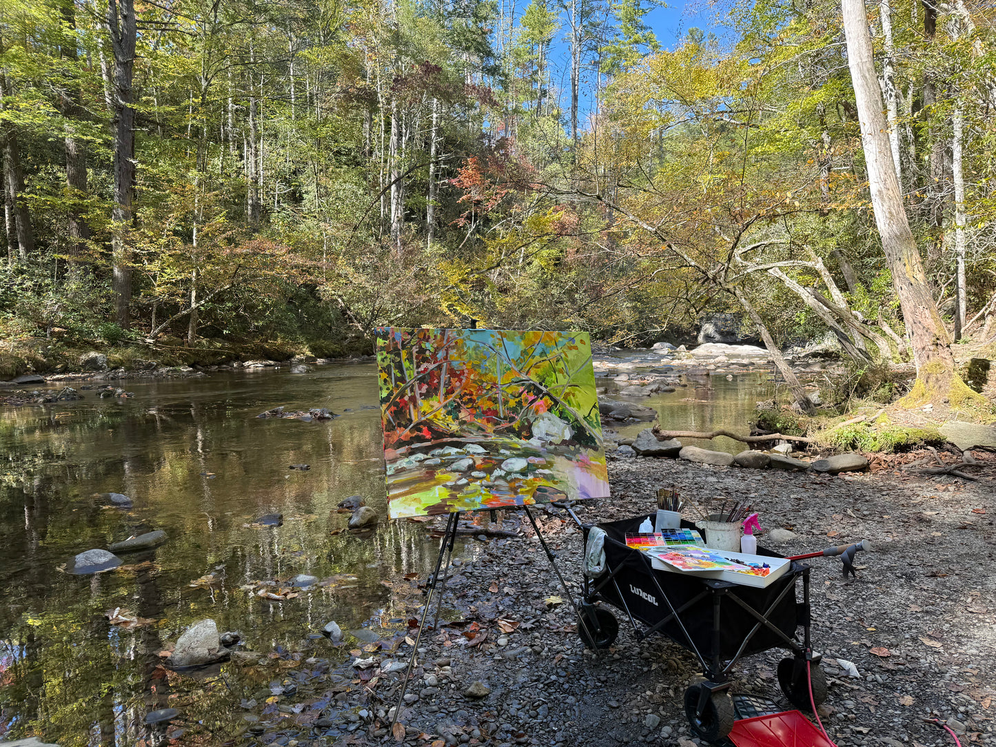 River Bend - Acrylic Painting by artist Charlotte Rollman